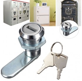 Cam Lock Desk Drawer Lock with 2 Keys for Cupboard Mailbox etc
