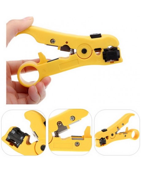 Rotary Coax Coaxial Cable Wire Cutter RG59 RG6 RG7 RG11 Stripper
