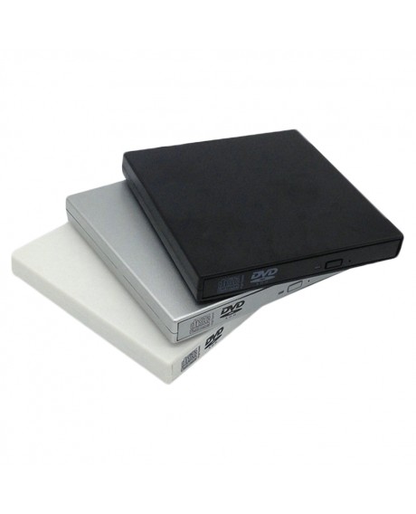 Slim External USB 2.0 DVD Drive CD RW Writer Burner Reader Player For PC Laptop