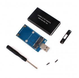 MSATA SSD To USB 3.0  Hard Disk Box Converter Adapter Enclosure External Box