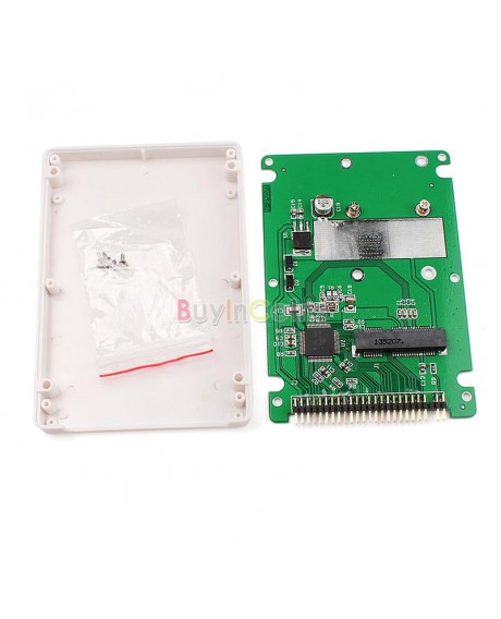 ST6008C Mini SATA mSATA SSD to 44pin IDE adapter with case as 2.5" HDD SINTECH