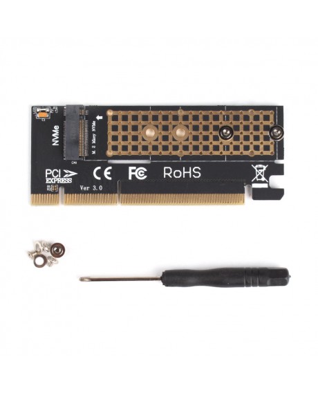 M.2 NVMe SSD NGFF TO PCIE 3.0 X16 adapter M Key interface card Suppor PCI Express 3.0 x4 2230-2280 Size m.2 FULL SPEED