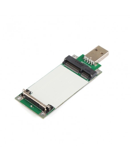 Mini PCI-E Wireless WWAN Card to USB Adapter Card with SIM Card Slot
