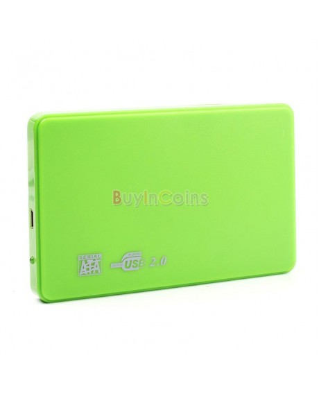 Hi-speed USB 2.0 SATA 2.5 Portable HDD Hard Disk Drive 500GB Enclosure HD Box