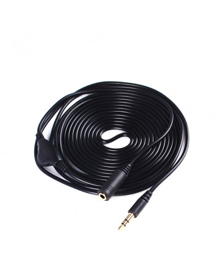 3.5mm M/F 3M Stereo Headphone Audio Extension Cord Cable with Volume Control