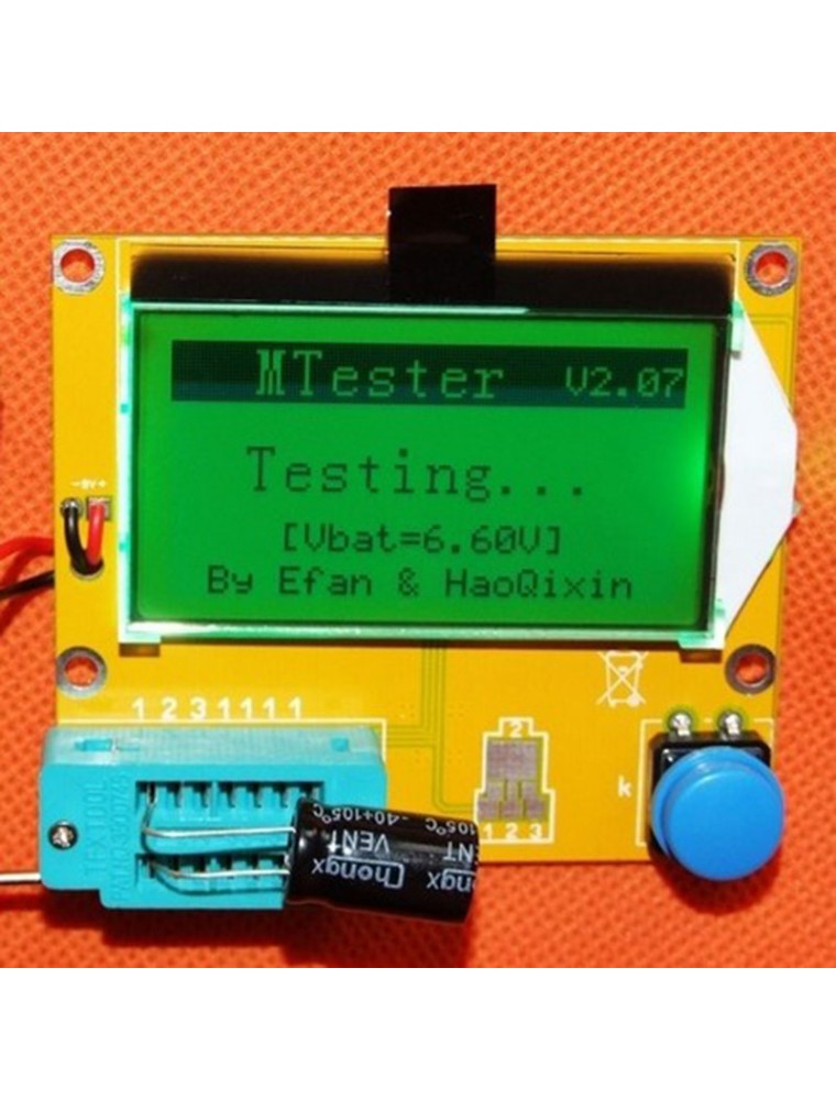 Tester Transistor Tester Diode Transistor Capacitance ESR Meter NPN/PNP LCR-T4