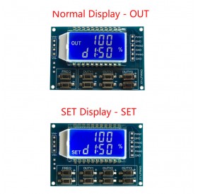 3-Way PWM Board Module Pulse Frequency Duty Cycle Adjustable Module LCD Display 1Hz-150Khz Signal Generator