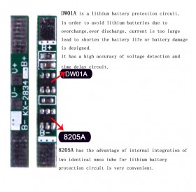 3.7V 3A Li-ion Lithium Battery 18650 Charger Over Charge Protection Board With Solder Belt