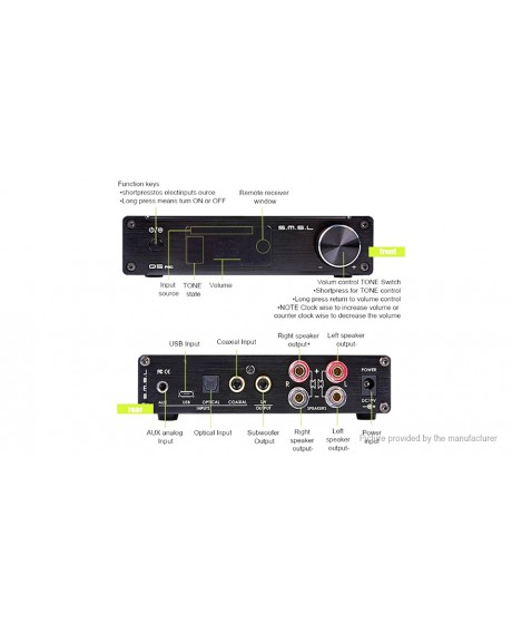 SMSL Q5 Pro HiFi Mini Digital Power Amplifier (EU)