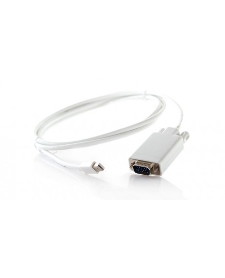 Mini DisplayPort Male to VGA Male Adapter Cable - White (180cm)