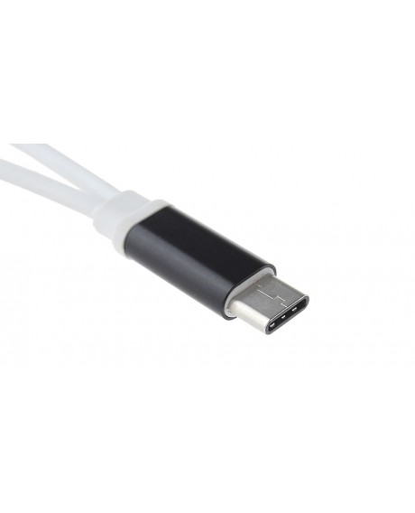 2-in-1 USB-C to USB-C + 3.5mm Audio Adapter Cable (12cm)