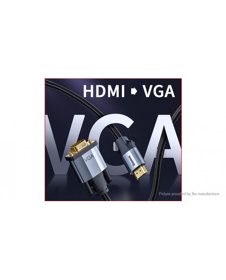 Authentic Baseus HDMI to VGA Converter Adapter Cable (1m)