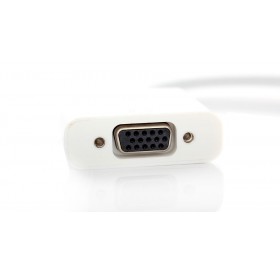 HDMI Male to VGA Female Adapter Cable (White)