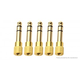 3.5mm to 6.35mm Audio Adapter (5-Pack)