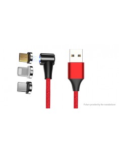 Cafele 3-in-1 8-pin/Micro-USB/USB-C to USB 2.0 Data & Charging Cable (200cm)